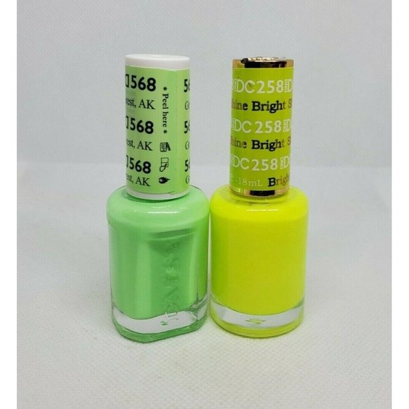 Daisy DND Green Forest And Shine Bright Nail Lacquer Gel Finger Nail Polish - Picture 3 of 10